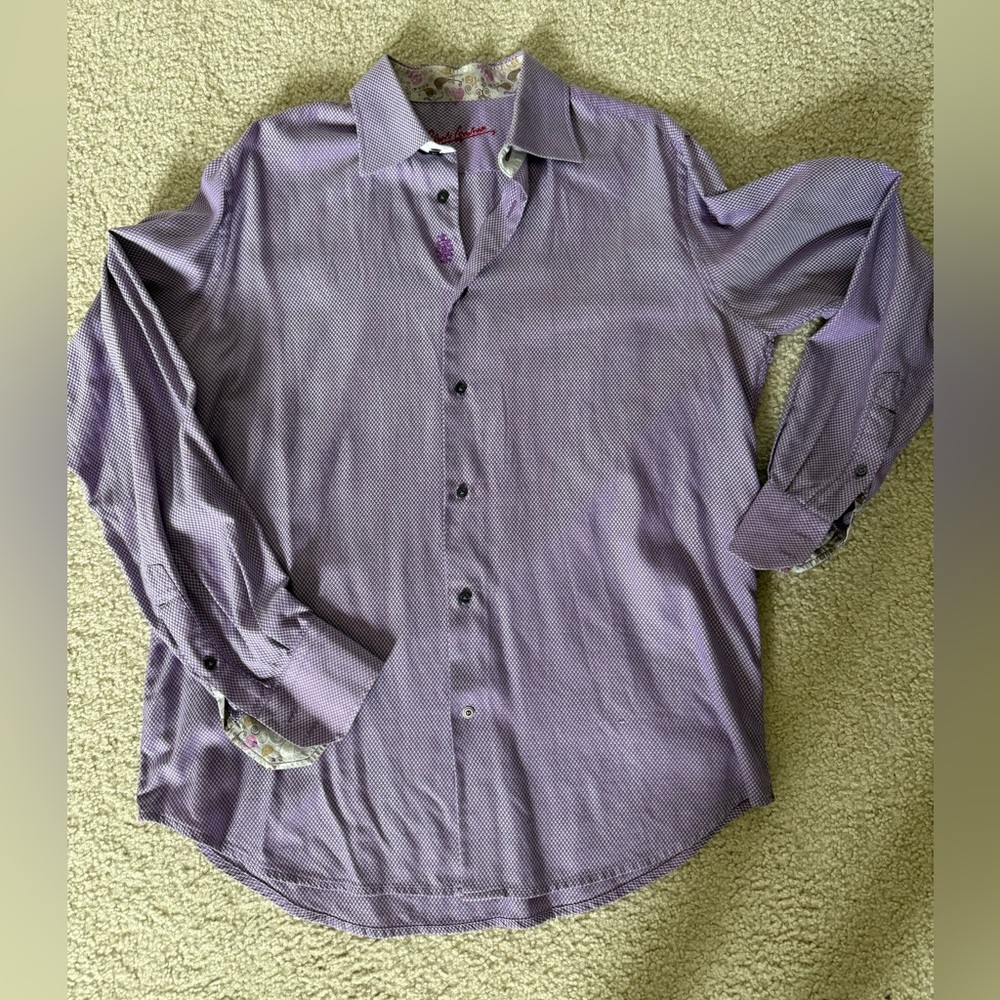 Robert Graham Lavender Button Down Shirt